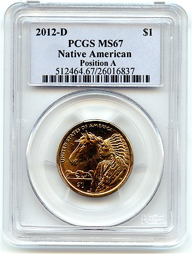 thumbnail interactive-video image 1 of 2012 D Sacagawea Native American Dollar – Pos B – Choice BU From U.S. Mint Roll – Denver Strike 1 of 3